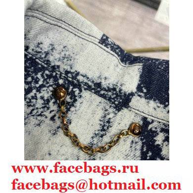 louis vuitton SHORT-SLEEVED SALT PRINT DENIM SHIRT 2021