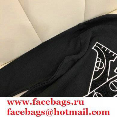 louis vuitton logo print sweatshirt black 2021