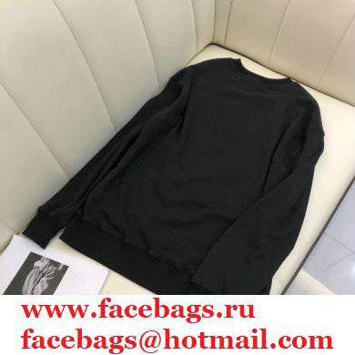 louis vuitton logo print sweatshirt black 2021