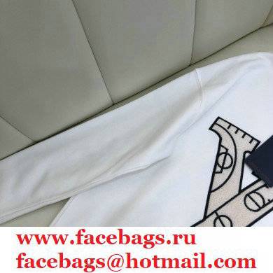 louis vuitton logo print sweatshirt white 2021