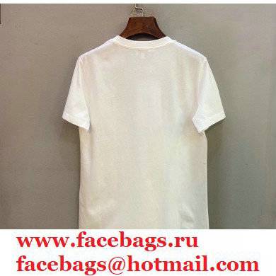 prada logo print white T-shirt 2021