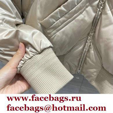 Bottega Veneta chevron down jacket beige 2021