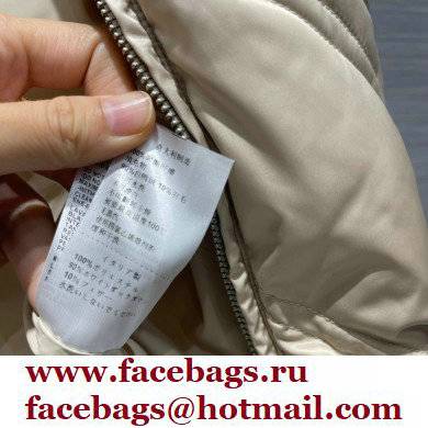 Bottega Veneta chevron down jacket beige 2021