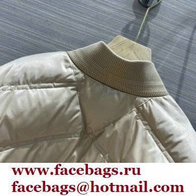 Bottega Veneta chevron down jacket beige 2021