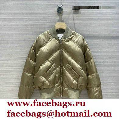 Bottega Veneta chevron down jacket bronze 2021