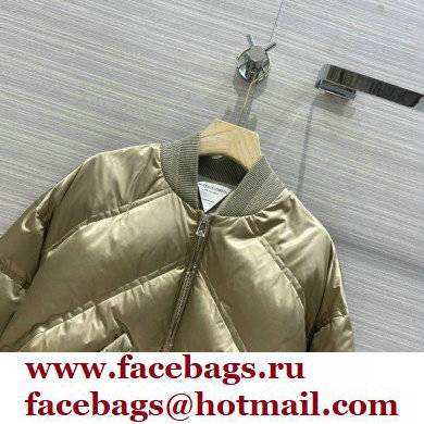 Bottega Veneta chevron down jacket bronze 2021