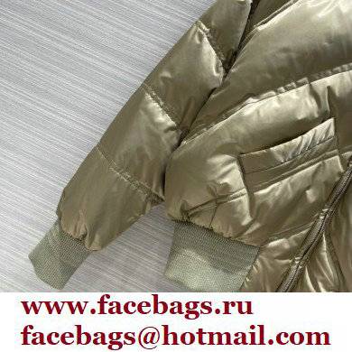 Bottega Veneta chevron down jacket bronze 2021