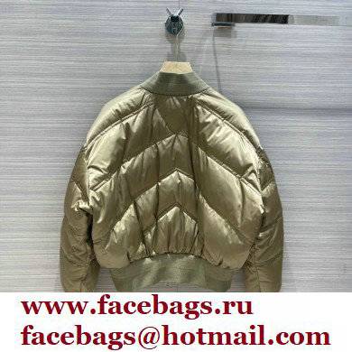 Bottega Veneta chevron down jacket bronze 2021