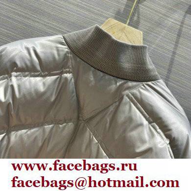 Bottega Veneta chevron down jacket silver 2021