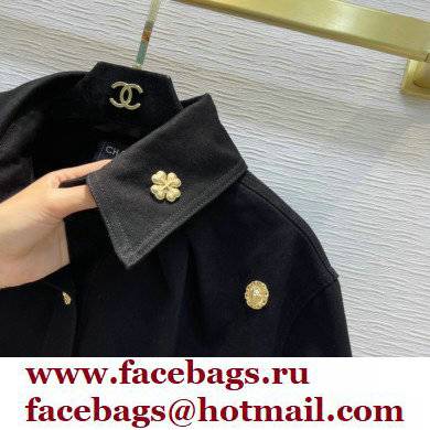 CHANEL GOLD CHARMS JACKET BLACK 2021