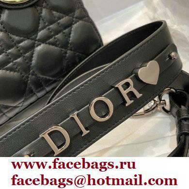 DIOR Black Cannage lambskin LADY DIOR MY ABCDIOR BAG 2021