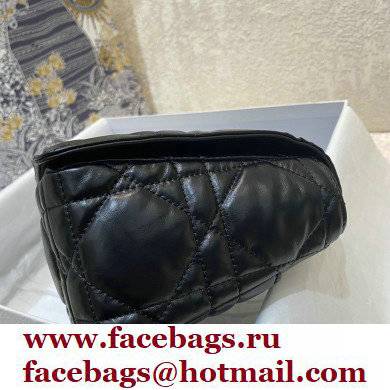 DIOR Black Quilted Macrocannage Calfskin medium DIOR CARO BAG