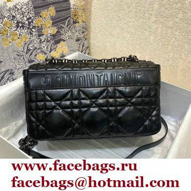 DIOR Black Quilted Macrocannage Calfskin medium DIOR CARO BAG