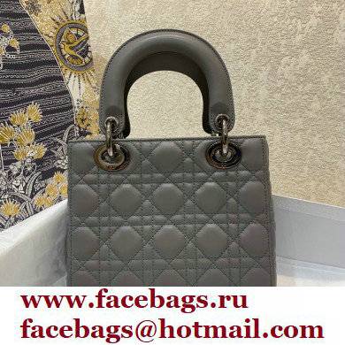 DIOR GRAY Cannage lambskin LADY DIOR MY ABCDIOR BAG 2021