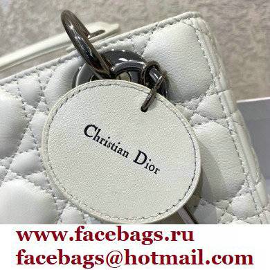 DIOR WHITE Cannage lambskin LADY DIOR MY ABCDIOR BAG 2021