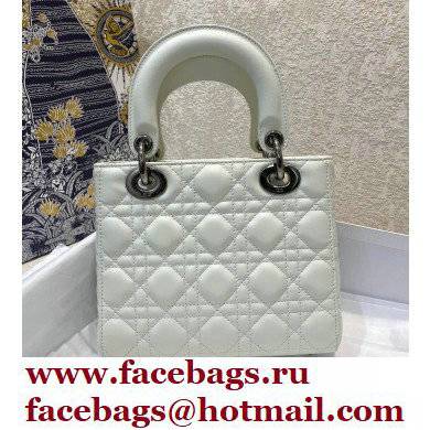 DIOR WHITE Cannage lambskin LADY DIOR MY ABCDIOR BAG 2021