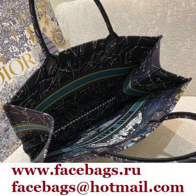 Dior Book Tote Bag in Constellation Embroidery Blue 2021