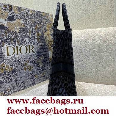 Dior Book Tote Bag in Gray Mizza Embroidery 2021