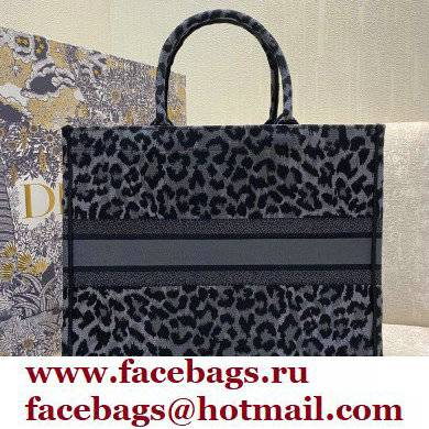 Dior Book Tote Bag in Gray Mizza Embroidery 2021