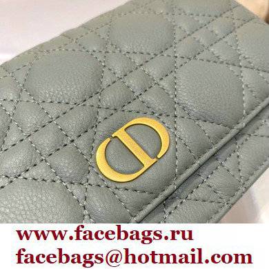 Dior Caro Belt Pouch with Chain Bag Gray 2021