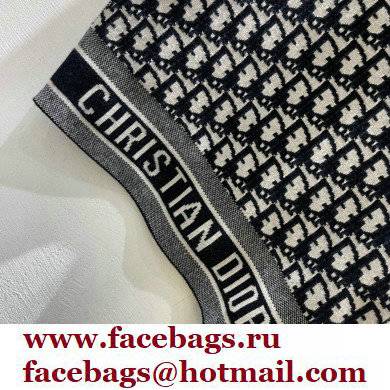 Dior Long Oblique Reversible Snood navy blue 2021 - Click Image to Close