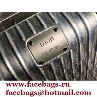 Dior x Rimowa BLUE Dior Oblique Aluminum CABIN SUITCASE