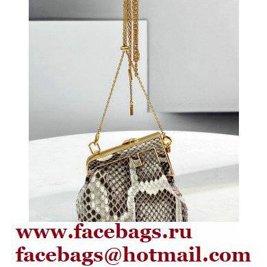 Fendi First Nano Python Leather Bag Charm 2021