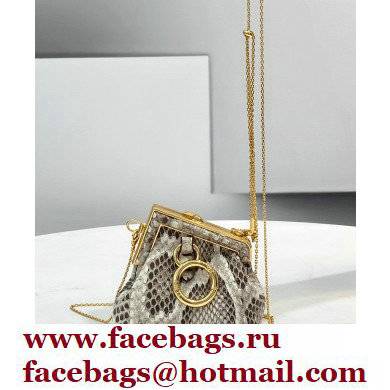 Fendi First Nano Python Leather Bag Charm 2021