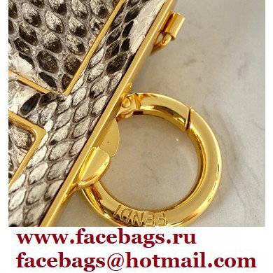 Fendi First Nano Python Leather Bag Charm 2021