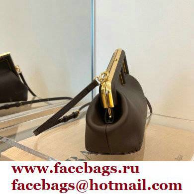 Fendi First Small Leather Bag Coffee 2021