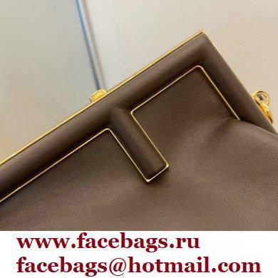 Fendi First Small Leather Bag Coffee 2021