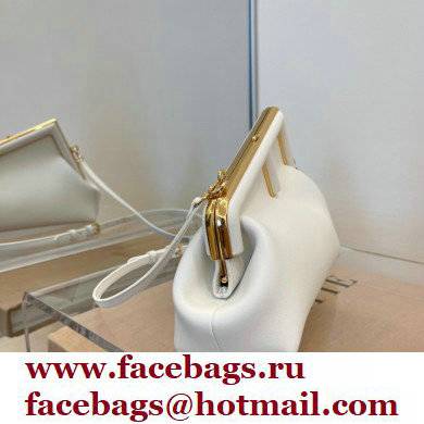 Fendi First Small Leather Bag White 2021