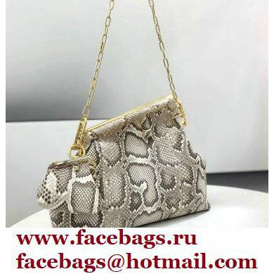 Fendi First Small Python Leather Bag 2021