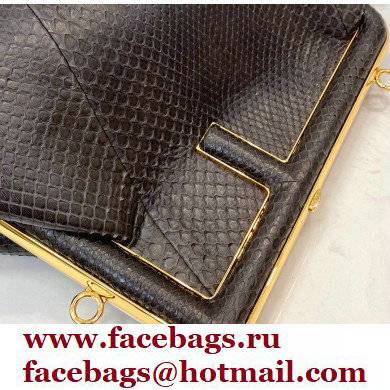 Fendi First Small Python Leather Bag Coffee 2021