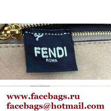 Fendi Sheepskin Medium Baguette Bag Brown 2021