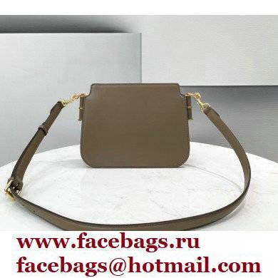 Fendi Touch Leather Bag Gray 2021