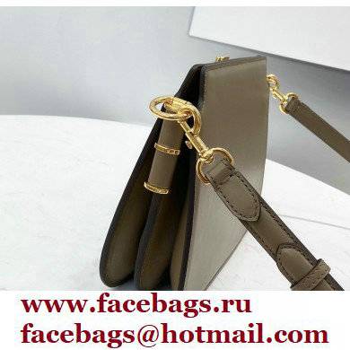 Fendi Touch Leather Bag Gray 2021