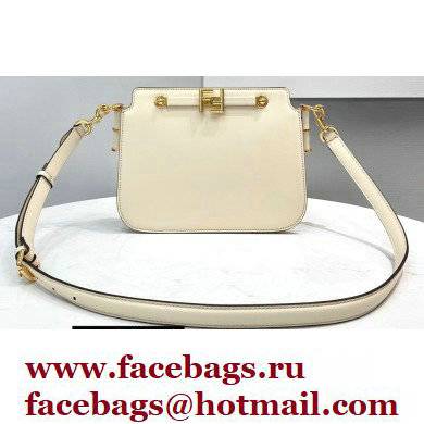 Fendi Touch Leather Bag White 2021