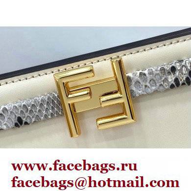 Fendi Touch Leather Bag White/Python 2021