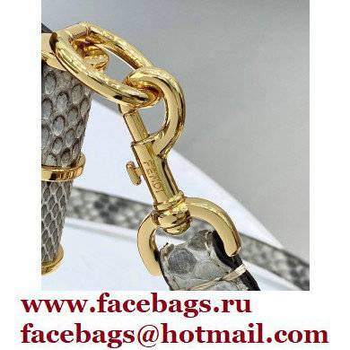 Fendi Touch Leather Bag White/Python 2021