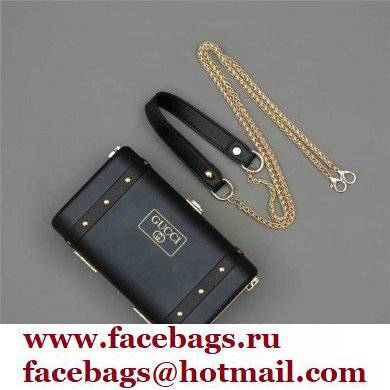 GUCCI Black Aluminum beauty case