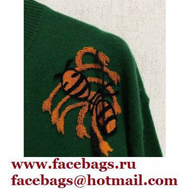 Gucci Freya Hartas animal wool sweater green 2021