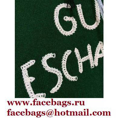 Gucci Freya Hartas animal wool sweater green 2021