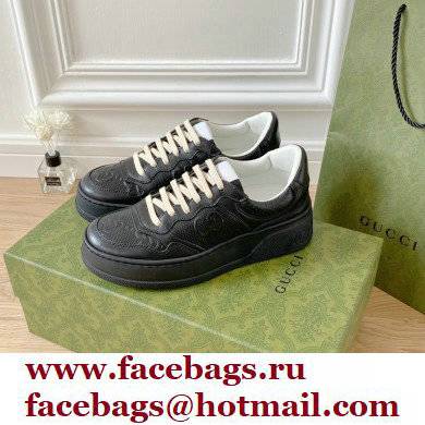 Gucci GG embossed sneaker black 670408 2021