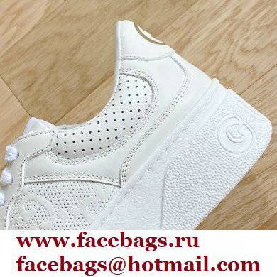 Gucci GG embossed sneaker white 670408 2021