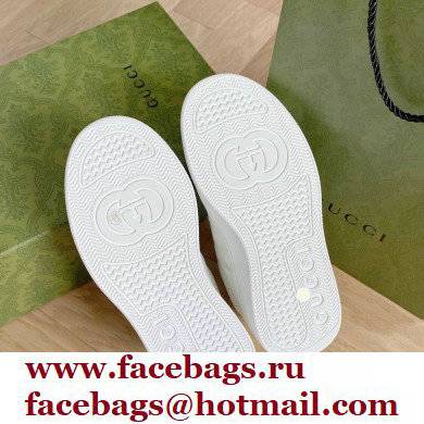 Gucci GG embossed sneaker white 670408 2021