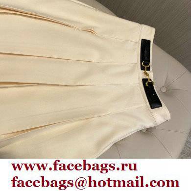 Gucci WHITE PLEATED SKIRT 2021