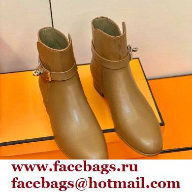 Hermes Neo Ankle Boots Brown Handmade