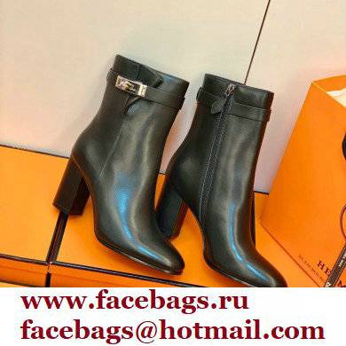 Hermes Saint Germain Ankle Boots Black Handmade