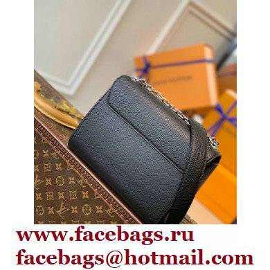 Louis Vuitton Twist MM Bag Ruthenium Hardware Iridescent Black 2021